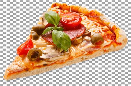 عکس یک تکه پیتزا